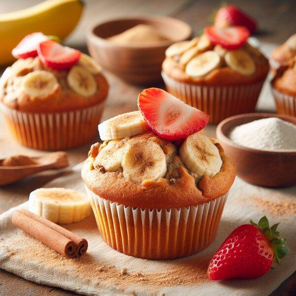 Elevate Your Mornings: DASH Diet's Finest Banana Strawberry Muffins