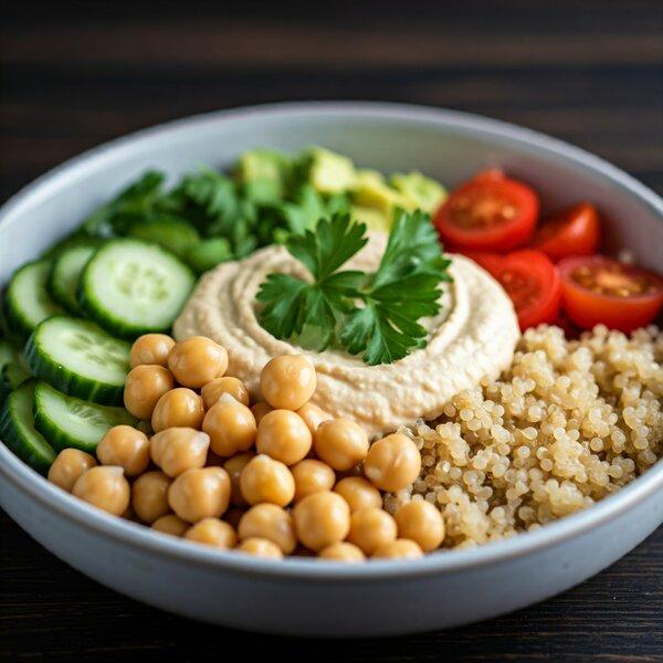 Mediterranean Chickpea & Quinoa Grain Bowl for Heart Health