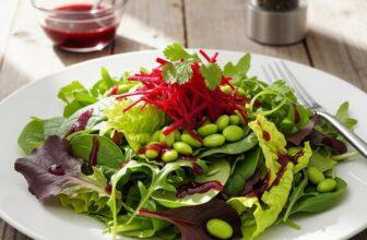 Fresh Beet & Edamame Salad for Healthy Blood Pressure (DASH Friendly)