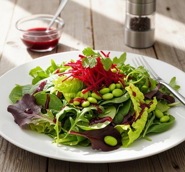Fresh Beet & Edamame Salad for Healthy Blood Pressure (DASH Friendly)