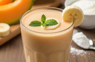 Heart-Healthy Cantaloupe & Banana Smoothie Recipe (Low Sodium + High Potassium)