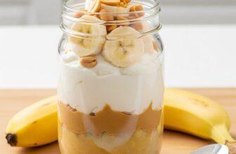 Low Sodium Banana–Peanut Butter Yogurt Parfait (DASH Diet Friendly!)