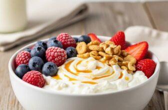 5-Minute Cottage Cheese Breakfast Bowl – Low Sodium & DASH Diet Approved!