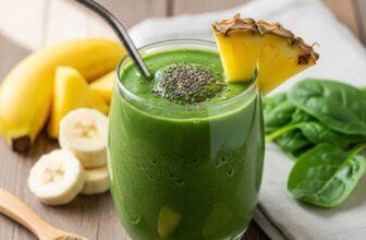 Healthy Pineapple Banana Spinach Smoothie – Low Sodium & DASH Approved