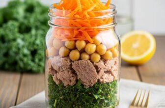 Heart-Healthy Tuna Salad in a Jar – Low Sodium + Packed with Protein