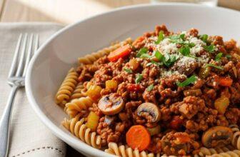Heart-Healthy Vegan Bolognese with Mushrooms – Low Sodium & DASH Friendly