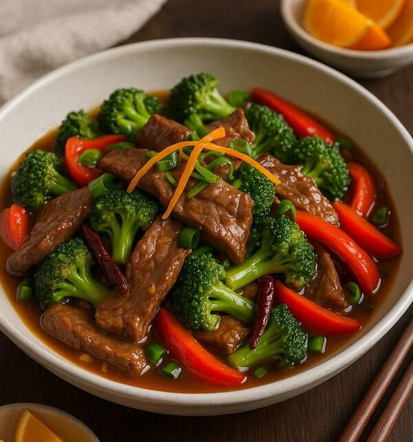 Low Sodium Beef & Broccoli Stir-Fry with Orange Garlic Sauce – DASH Diet Approved & Full of Flavor
