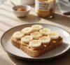 Banana Cinnamon Toast with Peanut Butter – A Low Sodium, DASH-Approved Breakfast