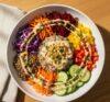 Colorful Quinoa Lentil Bowl with Cashew Sauce – Heart-Healthy & Low Sodium