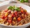DASH Diet Vegetarian Bolognese in the Slow Cooker – Low Sodium & Delicious