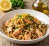 Heart-Healthy Salmon Pasta with Lemon & Garlic – Low Sodium Dinner Idea
