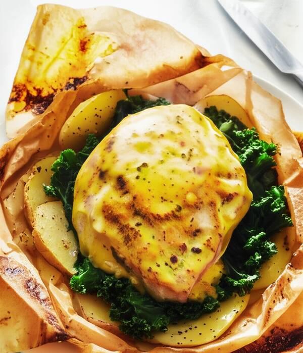 High Protein Tuna with Kale & Potatoes – Creamy Dijon Sauce, DASH Friendly & Low Sodium