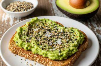 Quick & Healthy Low Sodium Everything Bagel Avocado Toast (Perfect for the DASH Diet)