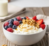 5-Minute High Protein Berry Bowl with Cottage Cheese – Low Sodium & DASH Diet Approved!
