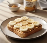 Banana Cinnamon Toast with Peanut Butter – A Low Sodium, DASH-Approved Breakfast