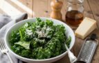 Easy Low Sodium Kale Salad with Pecorino & Black Pepper (DASH Diet Recipe)
