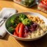 Colorful Quinoa Lentil Bowl with Cashew Sauce – Heart-Healthy & Low Sodium
