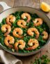 Low Sodium Shrimp Skillet with Garlic & Spinach – Quick & DASH Diet Approved