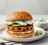 Low Sodium Vegan Burgers with Sweet Potato & Beans – Gut Healthy & DASH Approved
