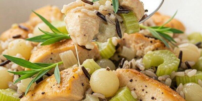 Easy Low-Sodium Baked Chicken and Wild Rice – A Heart-Healthy Recipe